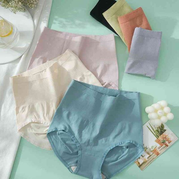 

modal seamless high waist antibacterial girls' comfortable and breathable ultra-thin hip lifting traceless underwear women's, Black;white