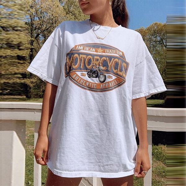 

699.women's fashion t shirt sunflower letters short sleeve round neck pattern casual women's top, White