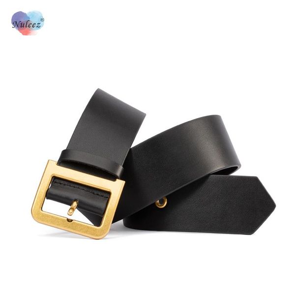 

belts d shape copper buckle glue waist seal female genuine cowhide skin first layer high end selling in shop counters classical, Black;brown