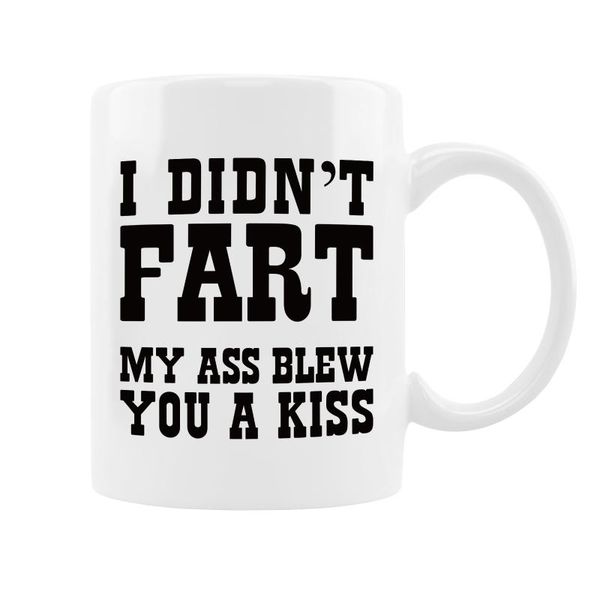 

funnys coffee mug creative white ceramic mugs and cups eco friendly 11oz reusable milk tea water beer cup friends birthday gifts