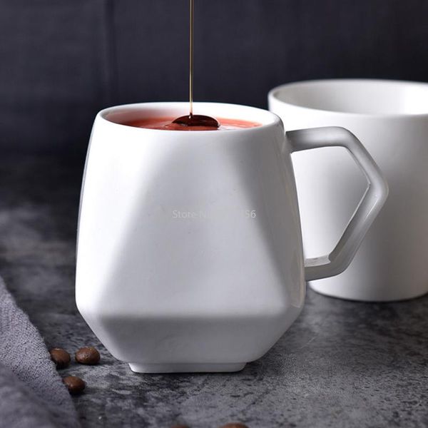 

creative coffee mug white ceramic milk latte cup cute irregular shape porcelain for mugs
