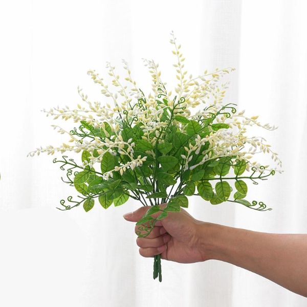 

decorative flowers & wreaths 2pcs artificial fake outdoor plants grass home garden wedding decor 40cm wall interior decoration flower+green