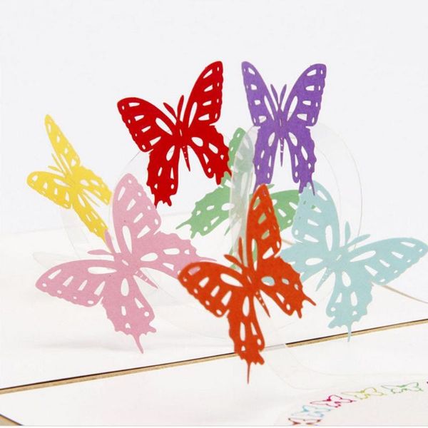 

greeting cards 3d up card butterfly happy anniversary birthday valentine christmas