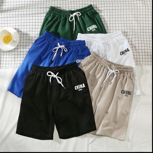 

summer womens shorts fashion printing elastic waist sandy beach sports short pants fenale jogging loose leisure women, White;black