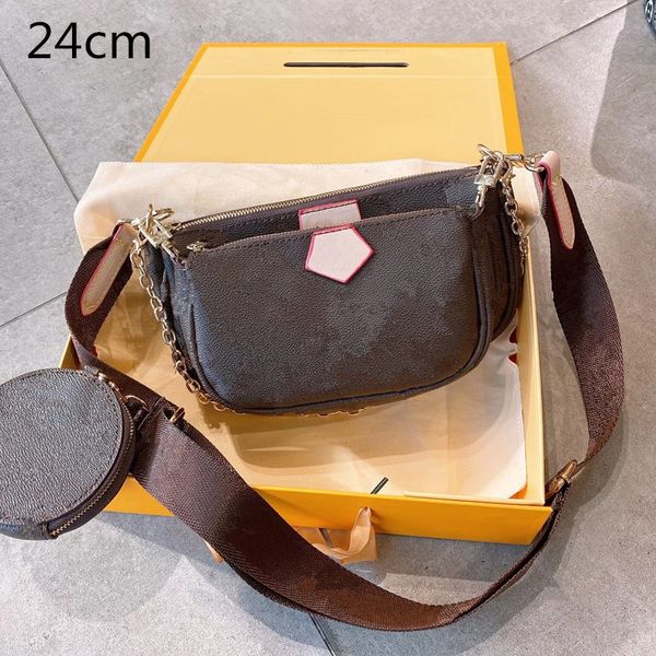 

3-pics designers crossbody shoulder chain bags small women luxury purses handbags baguettes printed flowers circle wallets zipper l20122201