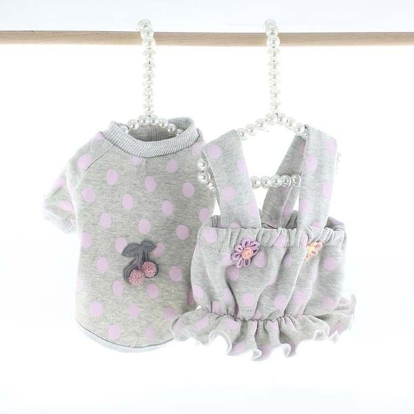

pet 21 summer lollipop dog dot mini skirt suit pet clothes