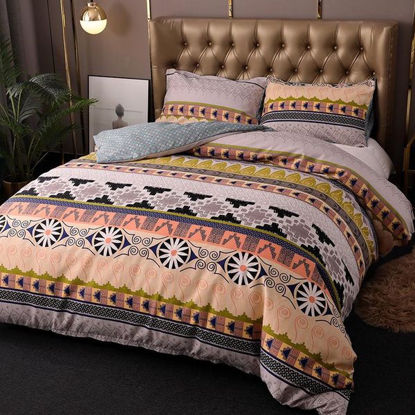 

bedding sets duvet cover set bohemia for adults kids  king size 2/3pcs european luxury comforter modern home textile