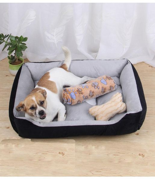 

large dog house pet bed warm supplies for small, medium and dogs soft washable cat litter mat kennels & pens