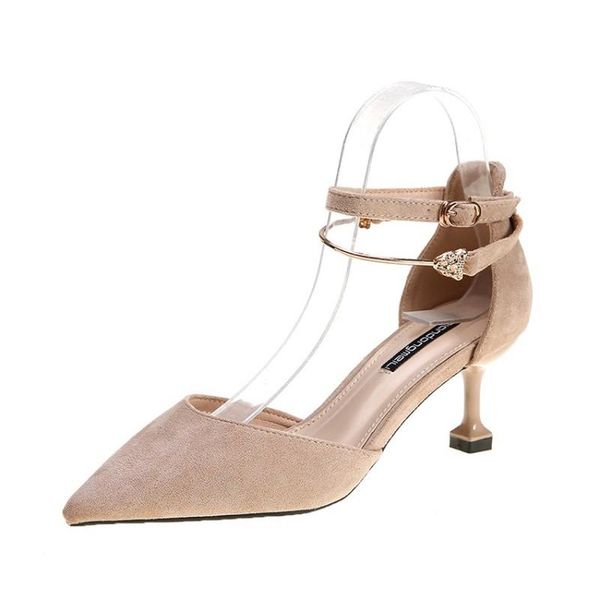 

dress shoes 2021 women elegant party wedding high heels buckle sweet luxury casual female concise pumps y21-86, Black