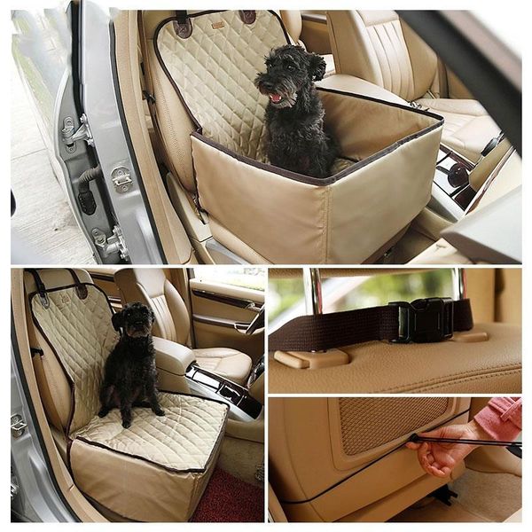 

in 1 waterproof vehicle carrier pet front seat cover kennel dog hammock car mat covers