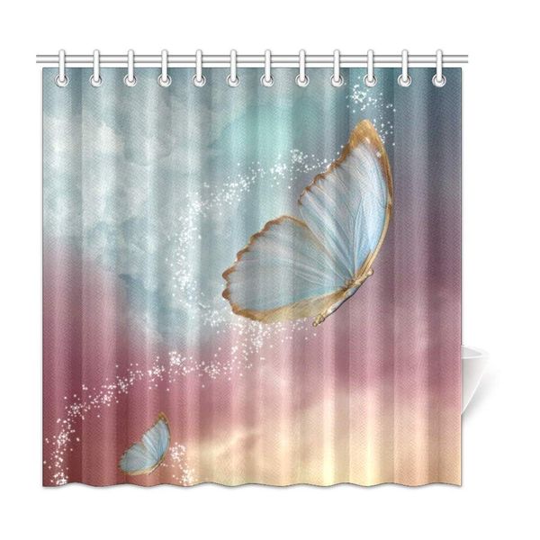 

xiucoo fantasy butterflies home bath decor polyester fabric shower curtain bathroom sets 72 x 72 inches