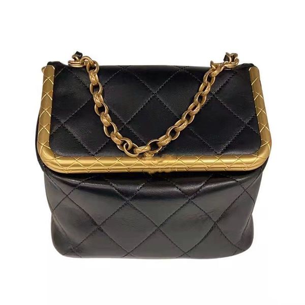 

new bag female sheepskin mini chain small square dinner