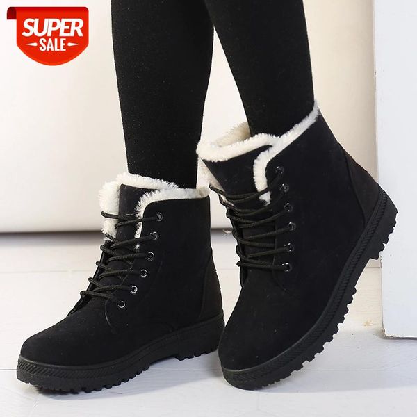 

women boots winter ankle boots for women winter shoes female snow botas mujer warm plush shoes woman plus size 44 #rz5t
