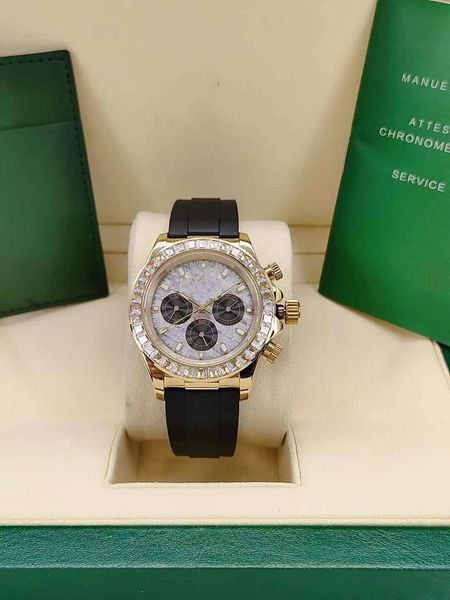 

mechanical men's automatic watch luxury designer fashion meteorite face dial folding buckle sapphire glass star business handbags, Slivery;brown