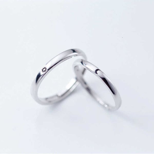 

ring 2 pcs sun moon lover couple s minimalist simple opening for men women promise wedding engagement jewelry, Golden;silver