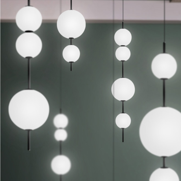 

pendant lamps modern ball lamp restaurant design gourd lights cafe bar kitchen dining room glass deco office