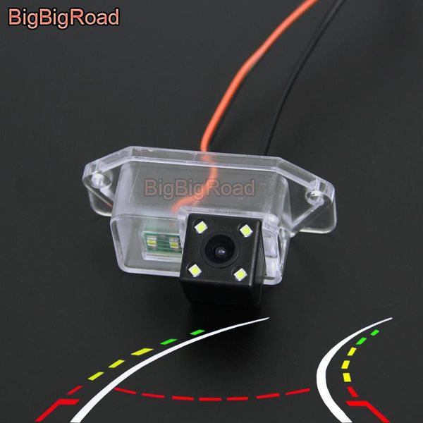 

car rear view cameras& parking sensors bigbigroad intelligent dynamic trajectory tracks backup camera for mitsubishi lancer ex / evolution x