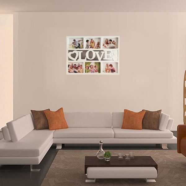 

collage picture frame love po displays six 6 inch pictures frames
