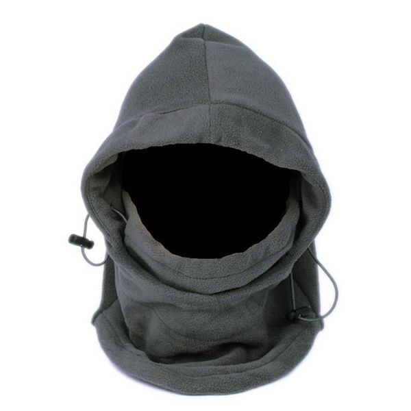 

car organizer outdoor winter thermal fleece full face mask hat neck warmer (grey)