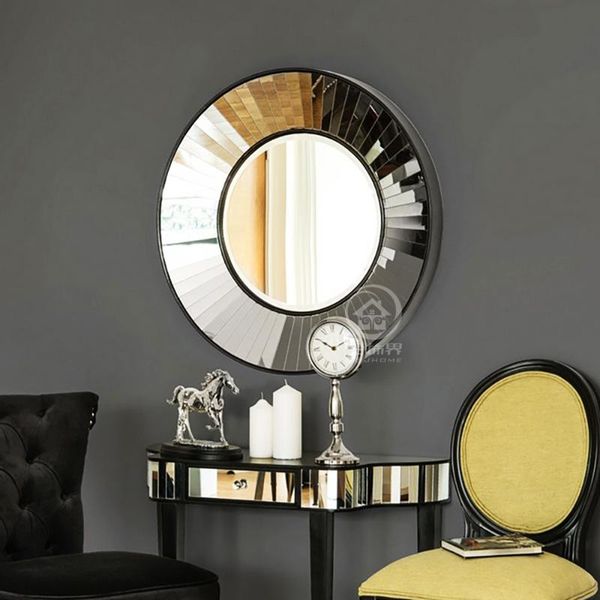 

mirrors modern round wall mirror vanity makeup glass console venetian decorative mirrored art wall-mounted