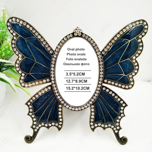 

frames fine diamond-encrusted metal po frame high-end picture for home decor party decoration personal gifts