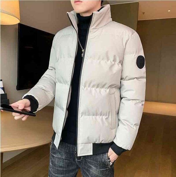 

2021 new plush thickened korean student winter men's down cotton padded et, Black