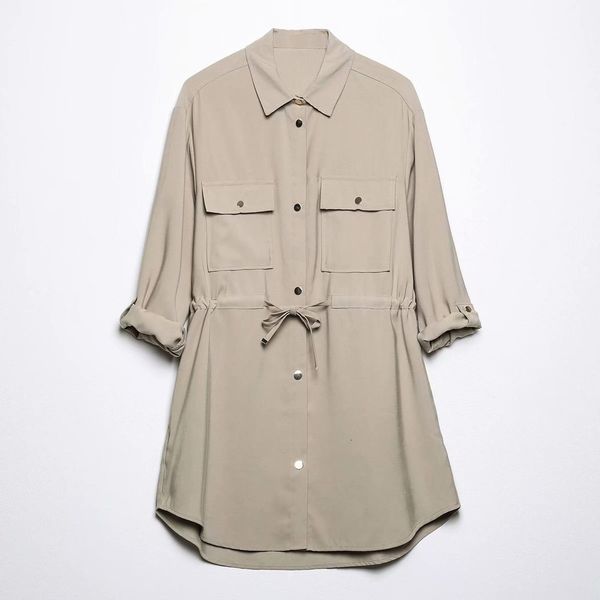 

summer women's fashion street urban leisure hanging shirt coat, Black;brown