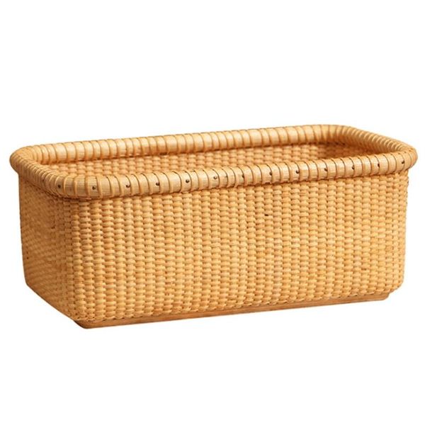 

storage baskets deskweaving basket office toilet makeup european style