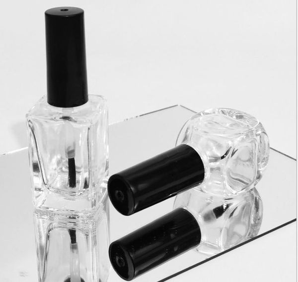 2021 Nachfüllbare Nagellackflaschen, leere Nagellackflaschen mit Pinsel, 5 ml, Apfel, rund, Herz, quadratische Form