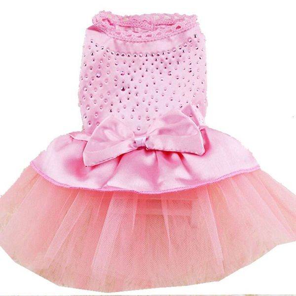 

pet clothing drill love dog skirt in summer