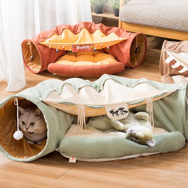 Letti per gatti Mobili Novità Divertimento Tenda unica per dormire caldo e giocattoli per divano interno Gatos Accessori Accessori BL50MW