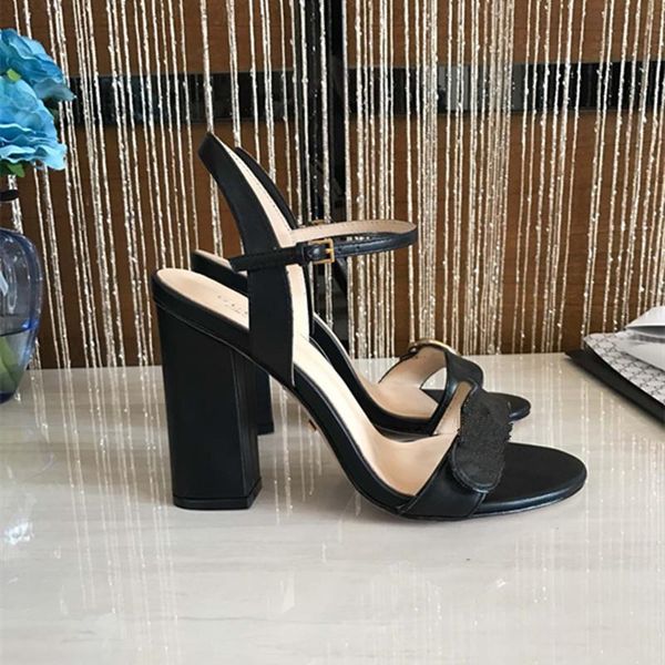 

2021 luxury high heel womens 10cm sandals summer beach wedding shoes size 34--42, Black