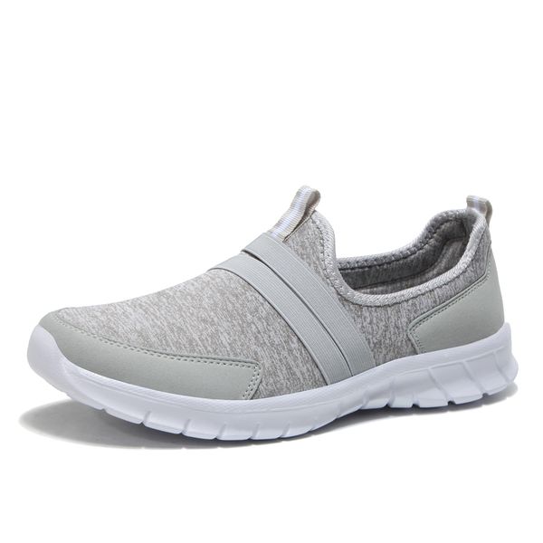 

2021 spring and summer men's women's running shoes fashion grey navy blue black soft sole sports casual outdoor