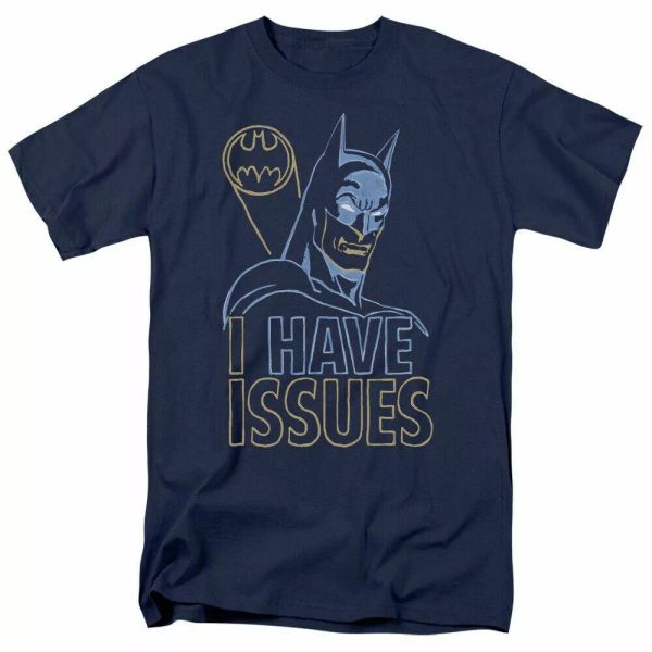 

dc batman issues t shirt mens licensed dc comics tee navy, White;black