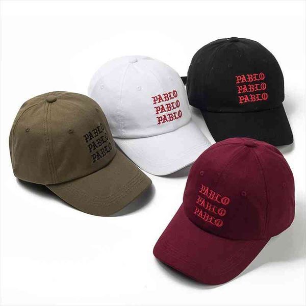 

i feel like pablo red hat dad baseball cap kanye pablo embroidery dad hat men women snapback, Blue;gray