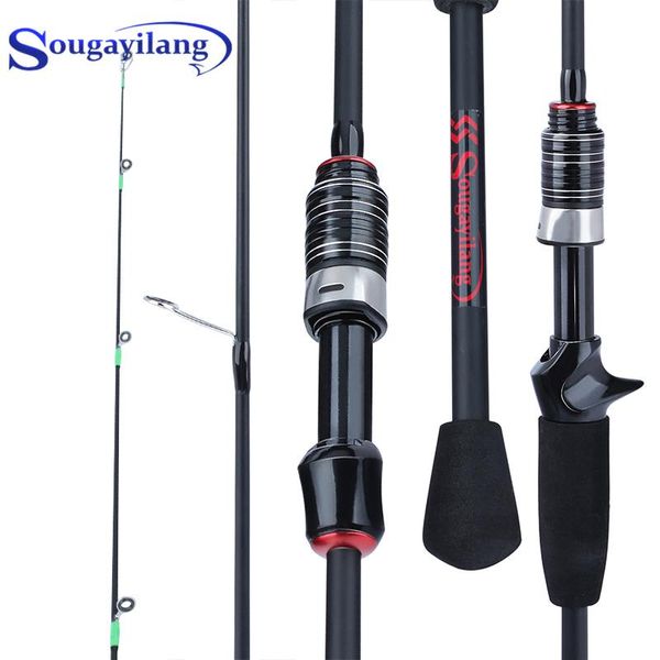 

sougayilang 1.8m lure weight 0.8-5g carbon fiber casting spinning rod m power fast action ultralight winter fishing pole pesca boat rods