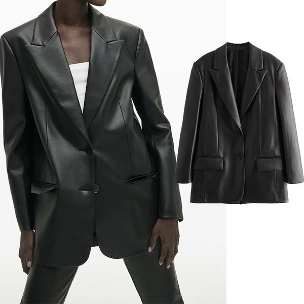 

women's two piece pants new fashion designer blazer loose jacket long sleeve single breasted casual buttons obwh, White