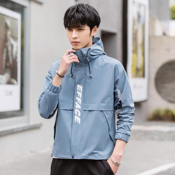 

men's jackets m  xl xxl 3xl 4xl 5xl 6xl 7xl 8xl autumn mens jacket casual hooded solid coats oversize slim males outwear daily clothes, Black;brown