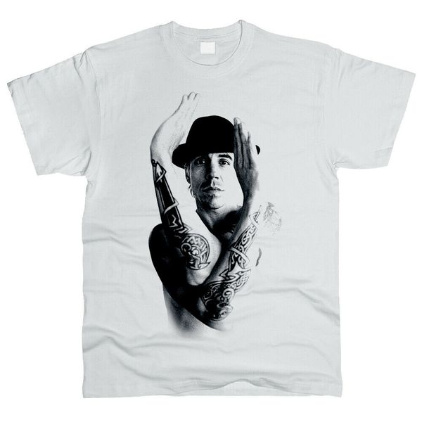 

anthony kiedis red chili peppers men t-shirt, White;black