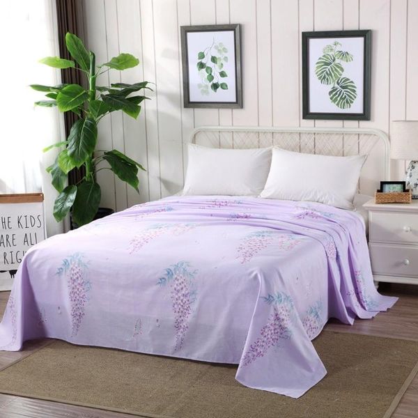

sheets & sets cotton bed flat sheet home single piece