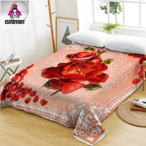

sheets & sets rose by ismot esha bed sheet flower microfiber flat queen king size pink bedspreads 3d printed petal sabanas 1-piece