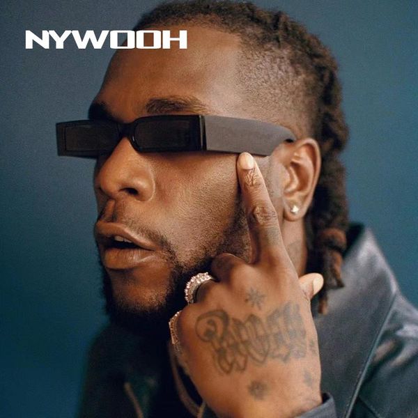 

sunglasses nywooh black men women brand designer small vintage sun glasses male rectangle eyeglasses female hip hop eyewear, White;black