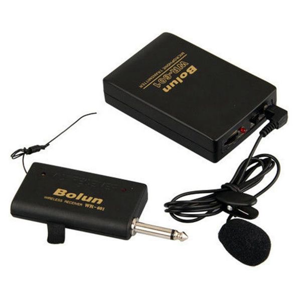 

wireless lavalier microphone fm transmitter receiver lapel clip school office mic system microphones