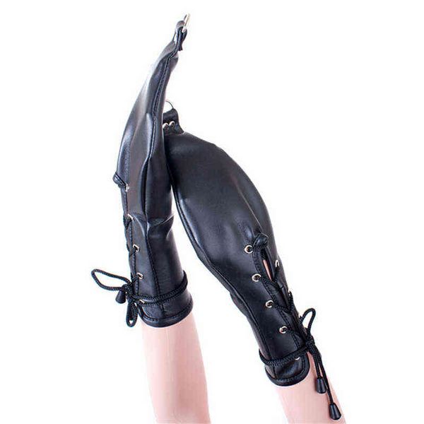 Nxy adulto brinquedos sexy luvas de couro mão punhos Posição de sexo Bondage cinto escravo brinquedos erótico em jogos adultos produto sexual fetiche para as mulheres 1202