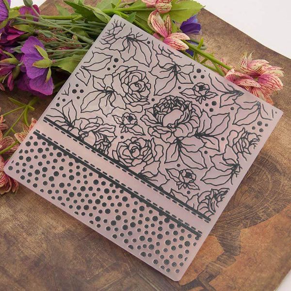 

craft tools 1 pcs scrapbooking clear stamps paper cards wedding decor card making po plastic embossing folder template