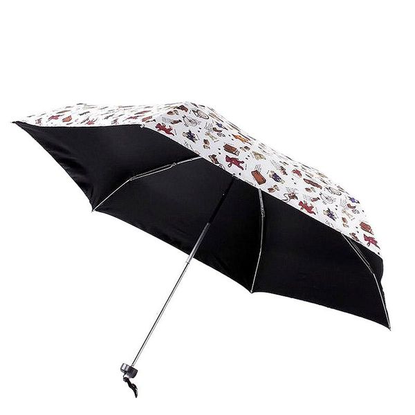 

umbrellas lixf cute small umbrella kids toys pockets bear animal black coating folding uv rain parasol mini sun beach umbre