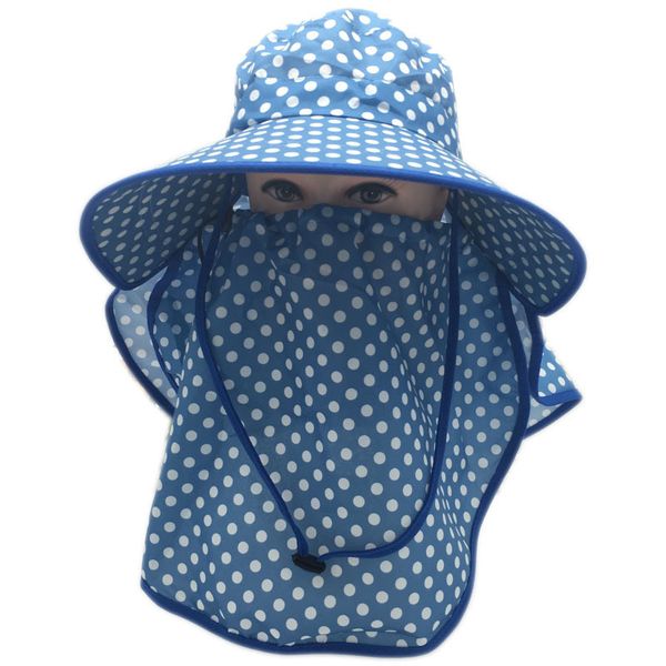 

factory wholesale 50% off sunshade cap children's summer big edge sunscreen cycling face neck protection sun hat electric vehicle, Blue;gray