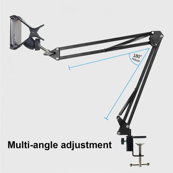 

cell phone mounts & holders stable bracket flexible rack stainless anti-scratch smart tablet steady with clip