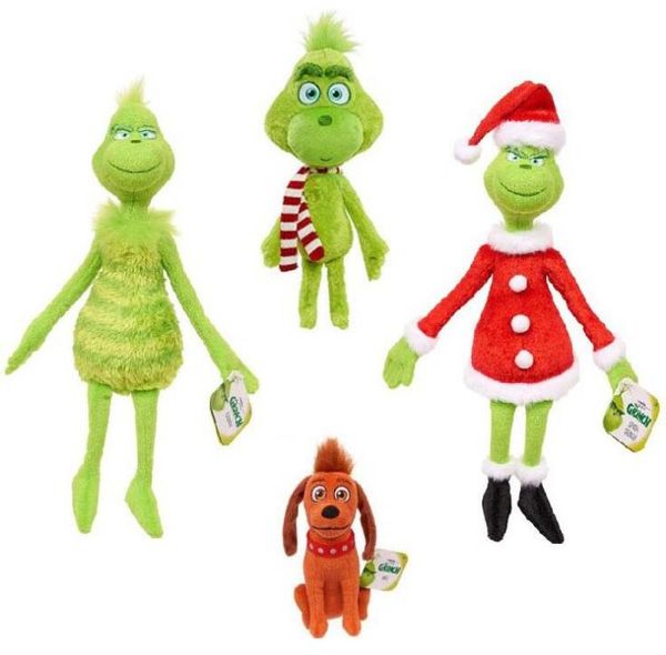 

christmas decorations cotton 11.8" 30cm how the grinch stole plush toy animals for child holiday gifts wholesale