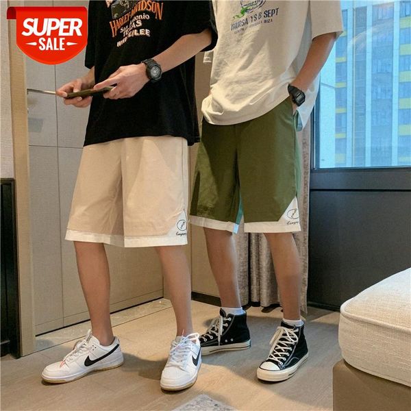 

yemi fashion | fake two-piece shorts men's loose sports five-point pants trend casual big #pm7q, Black